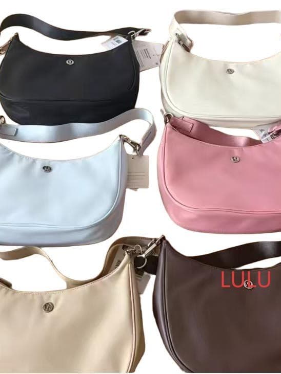LULU Best-Selling Underarm Bag 3L Mini Dumpling Bag Women's Yoga Shoulder Handbag Adjustable Strap