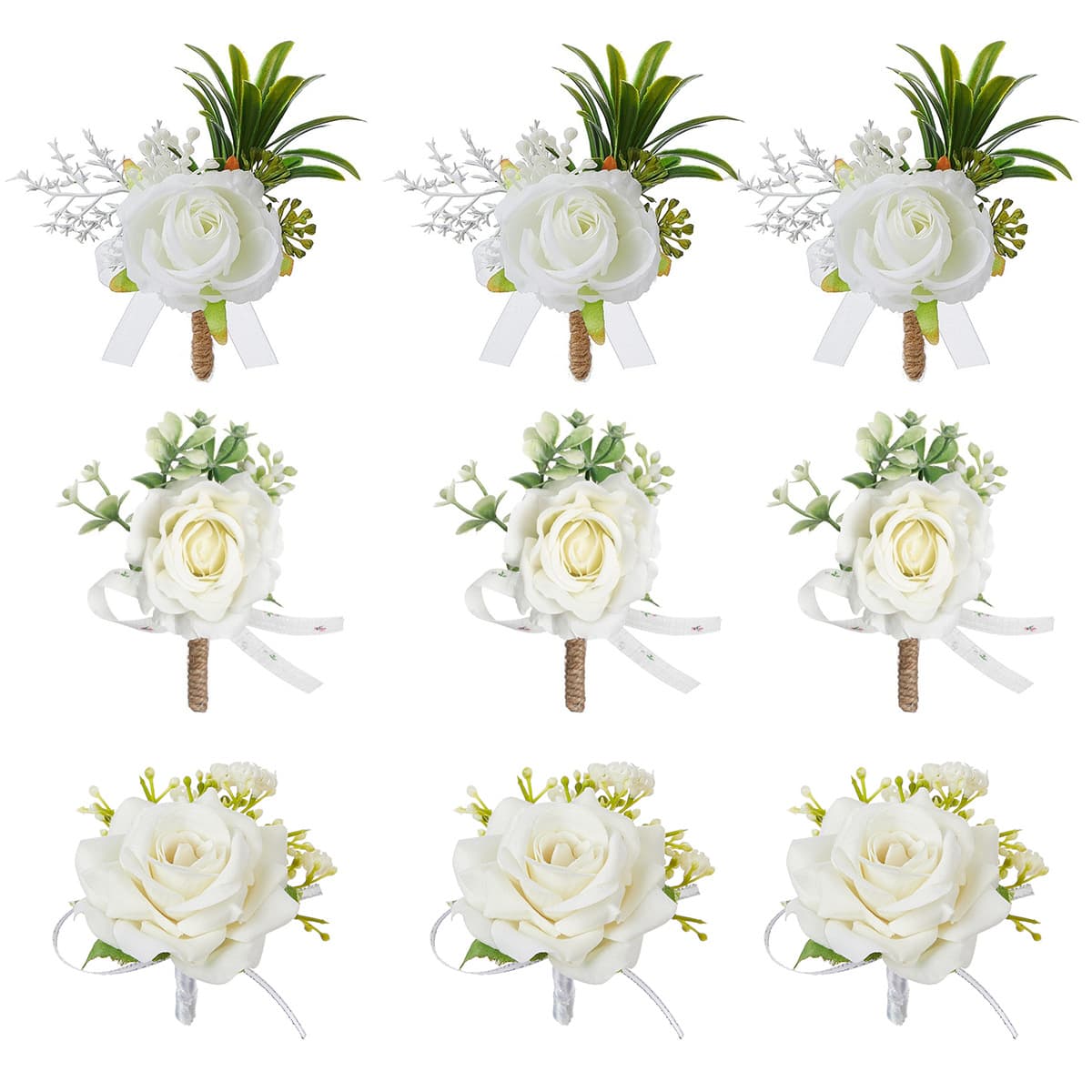 Forest style Korean corsage Amazon wedding white velvet rose corsage graduation ceremony placket supply