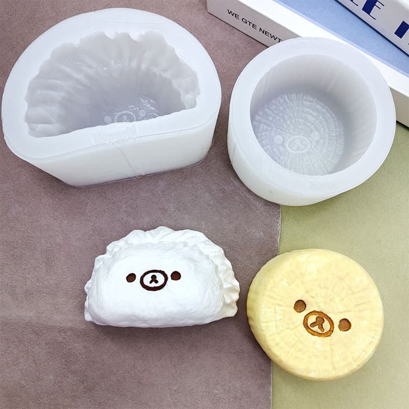 Rilakkuma dumpling radish silicone mold mousse cake mold diy handmade mold food play pinch mold