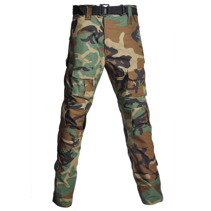 Factory Wholesale Frog Camouflage Tactical Pants with Knee Pad Pockets Men's Long Outdoor Camo Cargo Pants