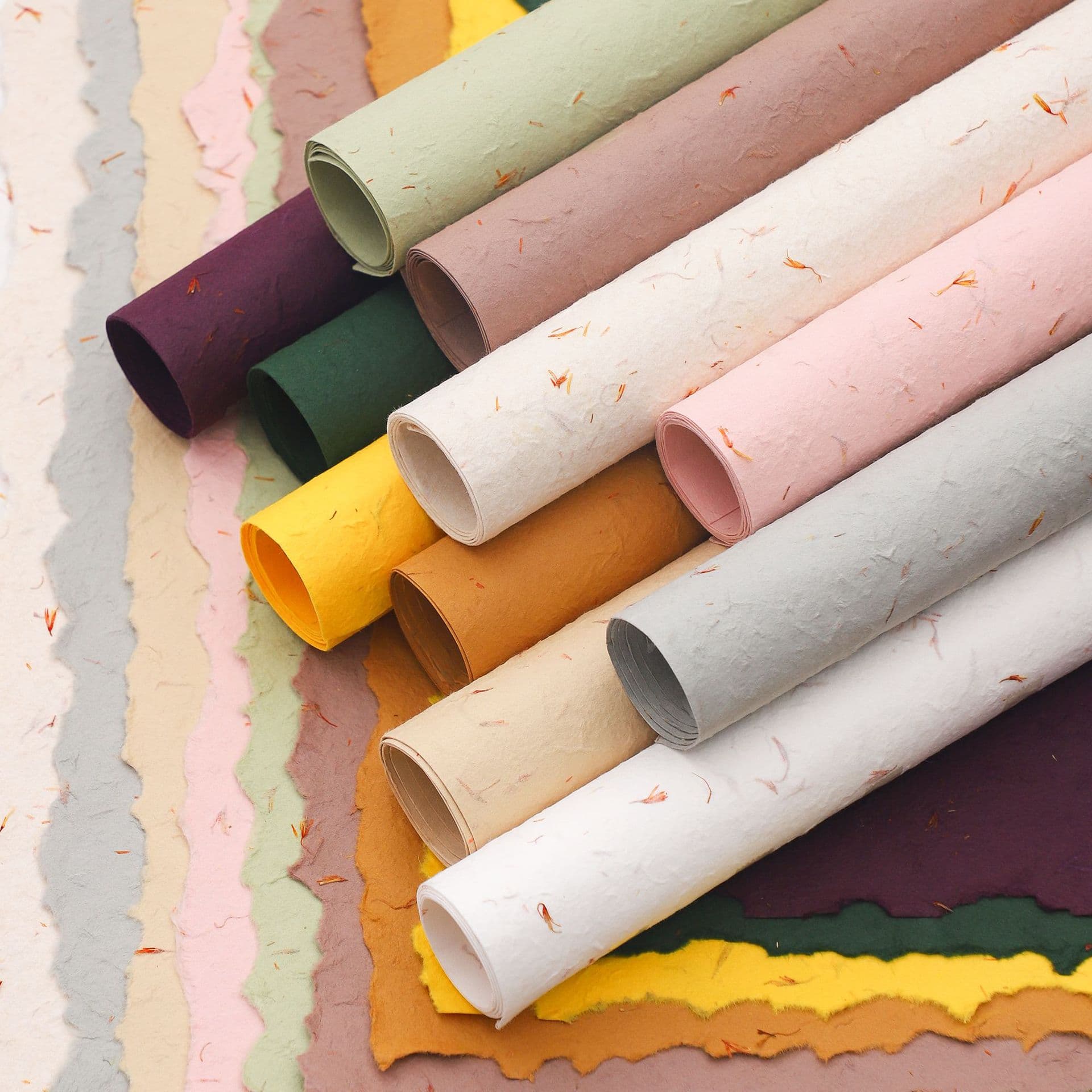Hand-Torn Petal Paper Dongba Paper Flower Bouquet Wrapping Paper, Pure Wood Pulp High-Texture Floral Embossed Paper, Flower Shop Fresh Flower Supplies