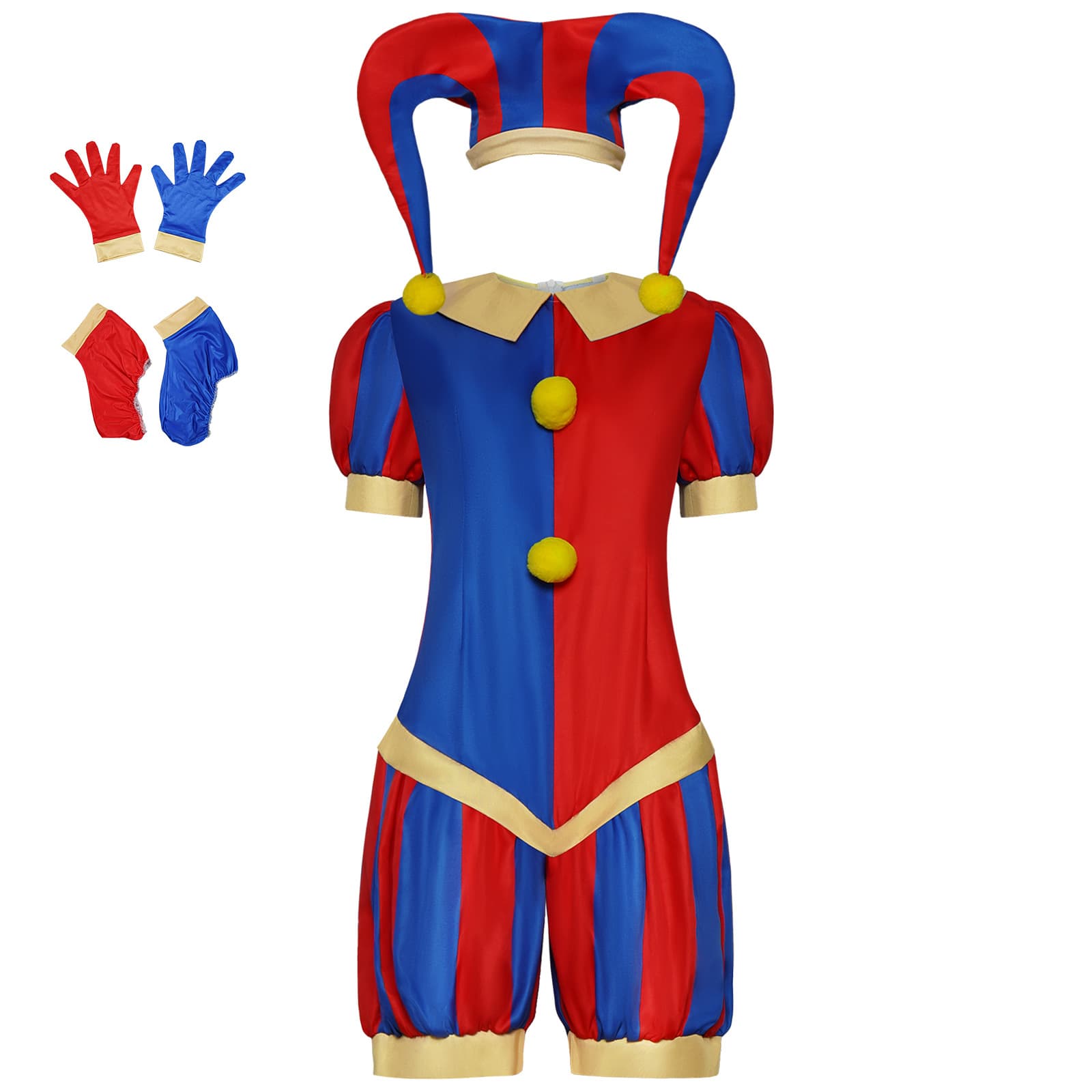 Magical circus cos digital jumpsuit Pamni cos suit clown cosplay stage suit