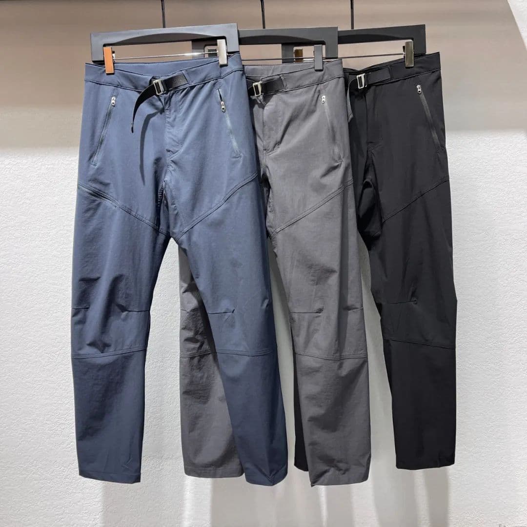 ! Professional outdoor sports! Spring and summer men's lightweight breathable elastic quick-drying waterproof straight casual pants trendy