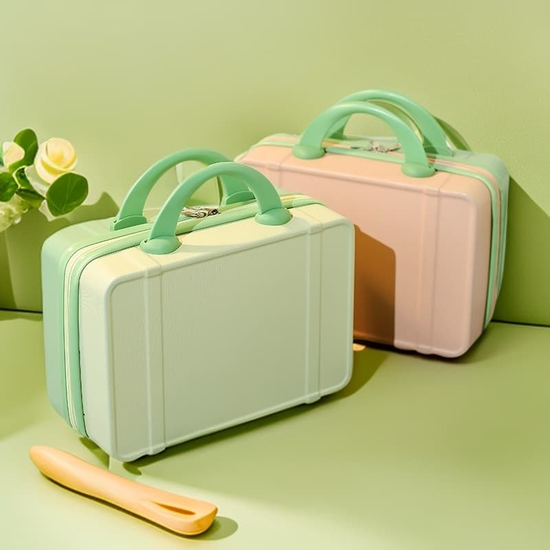 Custom Handheld Suitcase 14-inch Makeup Case Small Luggage for Women Mini Gift Lightweight Portable Combination Lock Travel Case