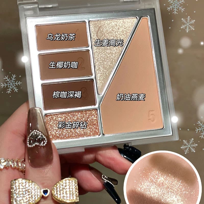 DIKALU 2022 new eye shadow ins super hot all-in-one makeup palette high-gloss six-color blush contouring eye shadow palette