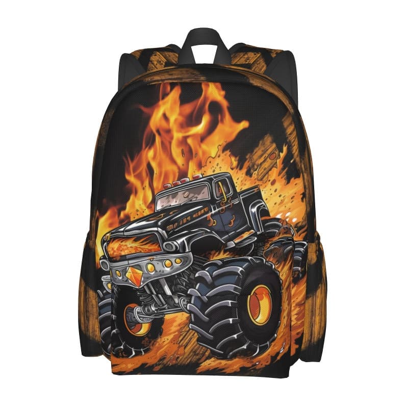 2026 New Cross-border Drop Shipping 1-Piece Street Style Monster Truck Backpack 17-Inch Tall