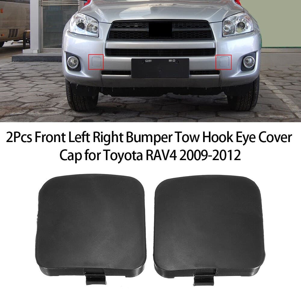 Front Left Right Bumper Tow Hook Cover for Toyota RAV4 09-12 53285-0R907 53286-0R907