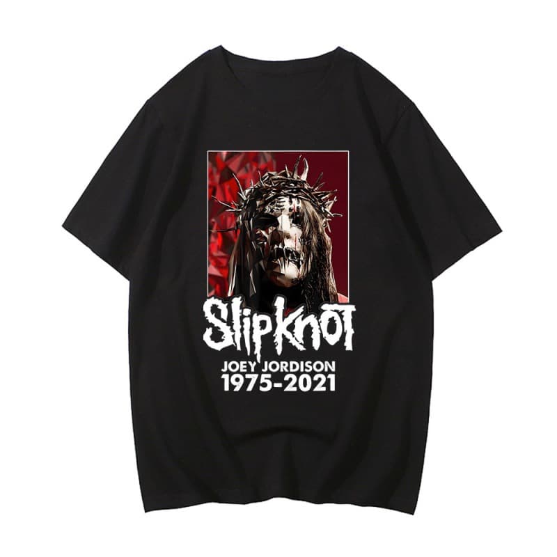 200g Cotton T-Shirt European Size Graphic Slipknots Heavy Mental Mu Printed Casual Style Comfortable Fit round Neck Short Sleeve