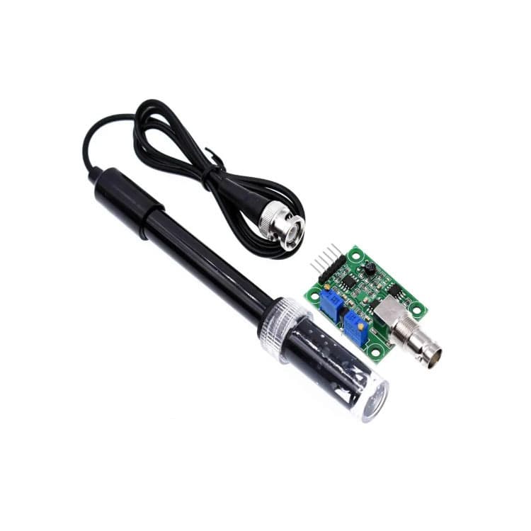 Non-Rechargeable pH Electrode Probe PH Value Testing Acid-Base Sensor Monitoring Module PH0-14