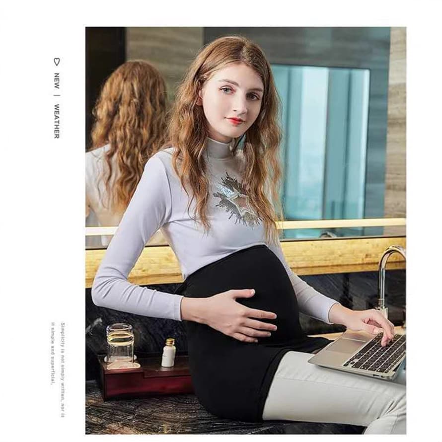 Factory direct sales silver fiber anti-radiation maternity skirt, pregnancy period belly band, fetal protection, all seasons shielding electromagnetic wave belly wrap