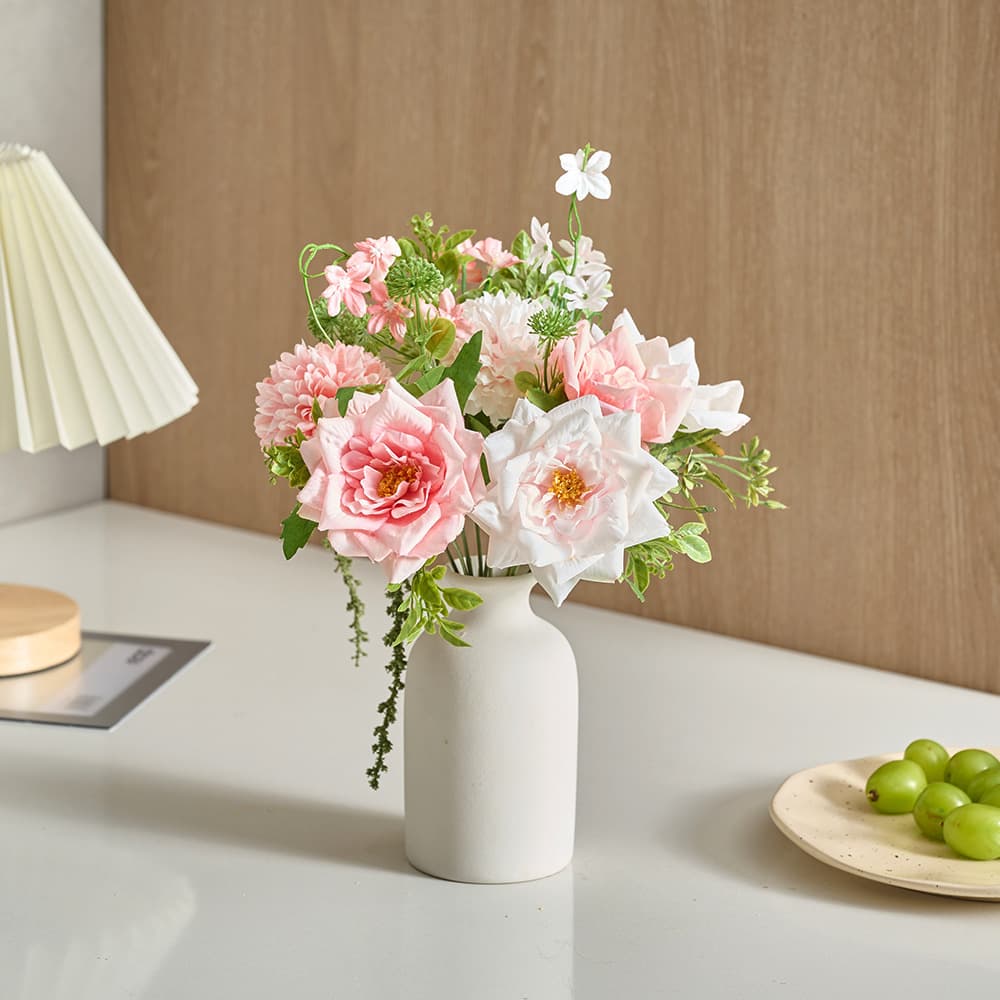 Artificial flower roses, small bunches of flowers, bouquets, home decoration, wedding event scene layout, artificial flowers, cross-border hot style