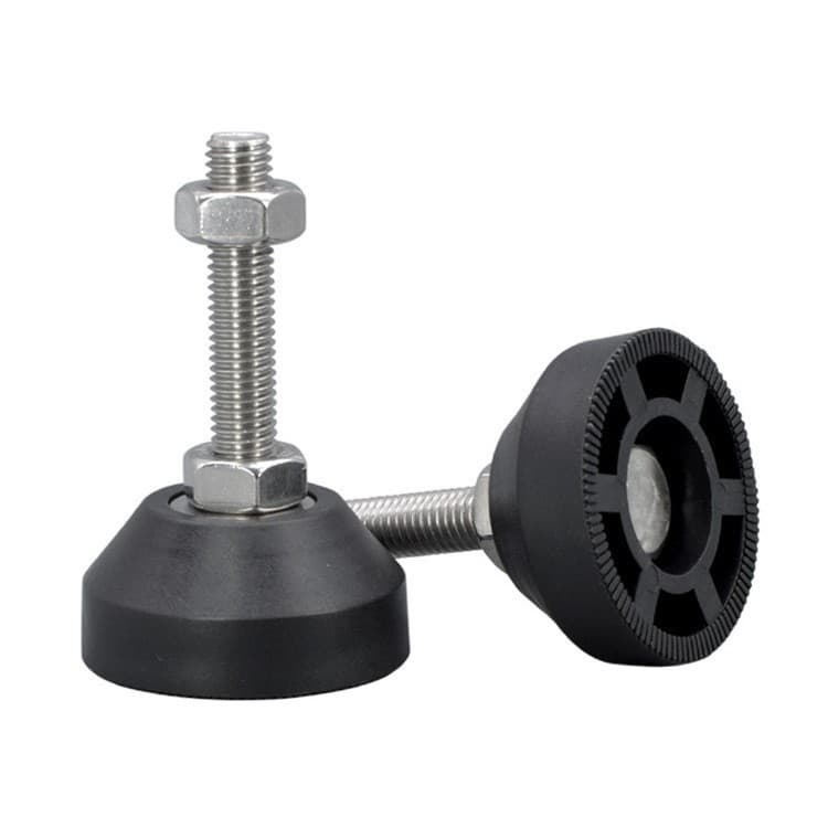 Reinforced Nylon Solid Foot Cup Adjustable Leveling Feet for Aluminum Profile Furniture Adjustment Feet