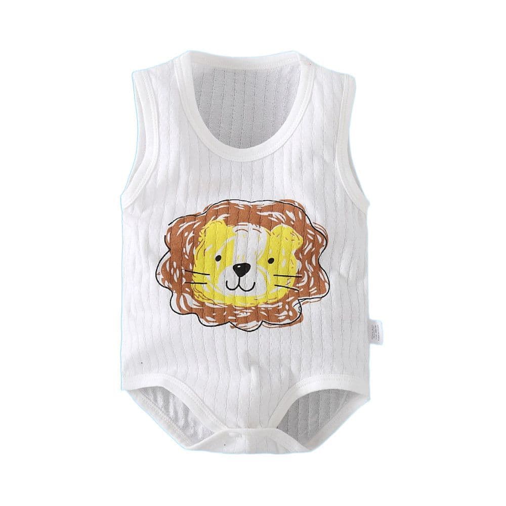Baby Sleeveless Triangle Bodysuit Pure Cotton Newborn Wrap Bodysuit Baby Summer Base Layer Onesie