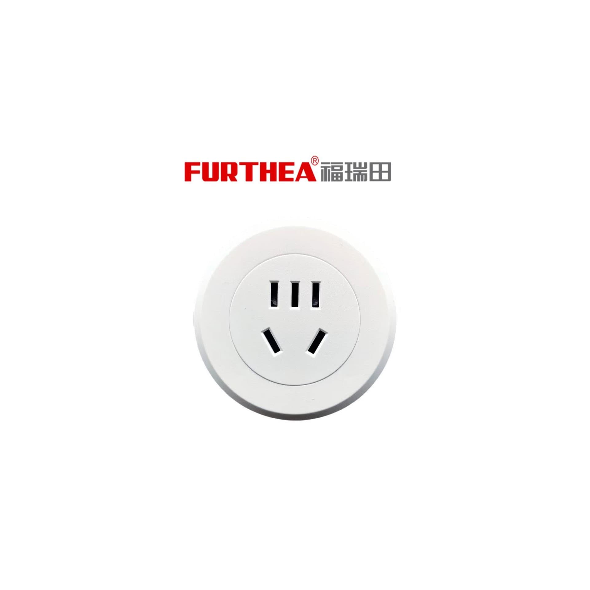 Recessed Card-type 10A Two/Three-pin with Protective Door Socket Five-hole Office Desktop Cabinet Power Socket