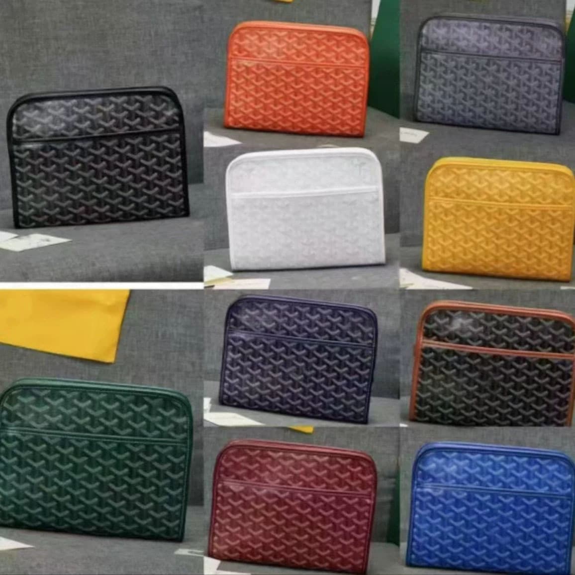 Wholesale Dogtooth Cosmetic Bag Versatile Organizer Accordion Bag European and American Fashion Camera Bag Toiletry Bag Tofu Bag Export Goods