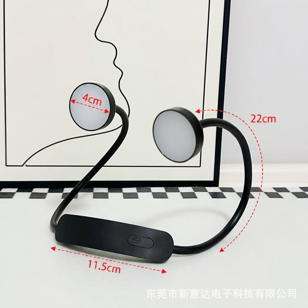 Cross-border USB plug-in pen holder table lamp student dormitory night reading bedside lamp foldable book lamp led neck reading lamp