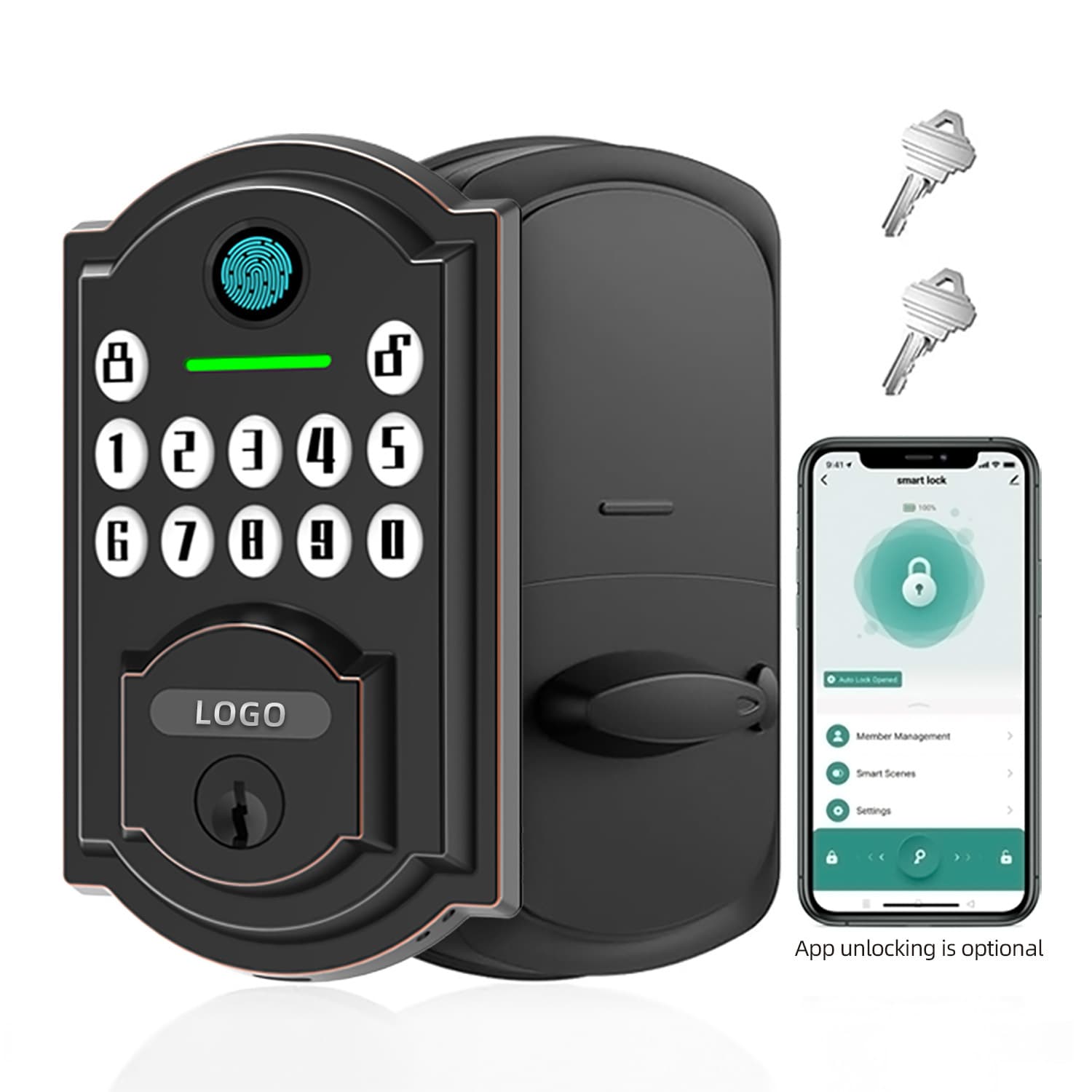 Keyless Entry Digital Deadbolt with One-Time Code and Auto Lock