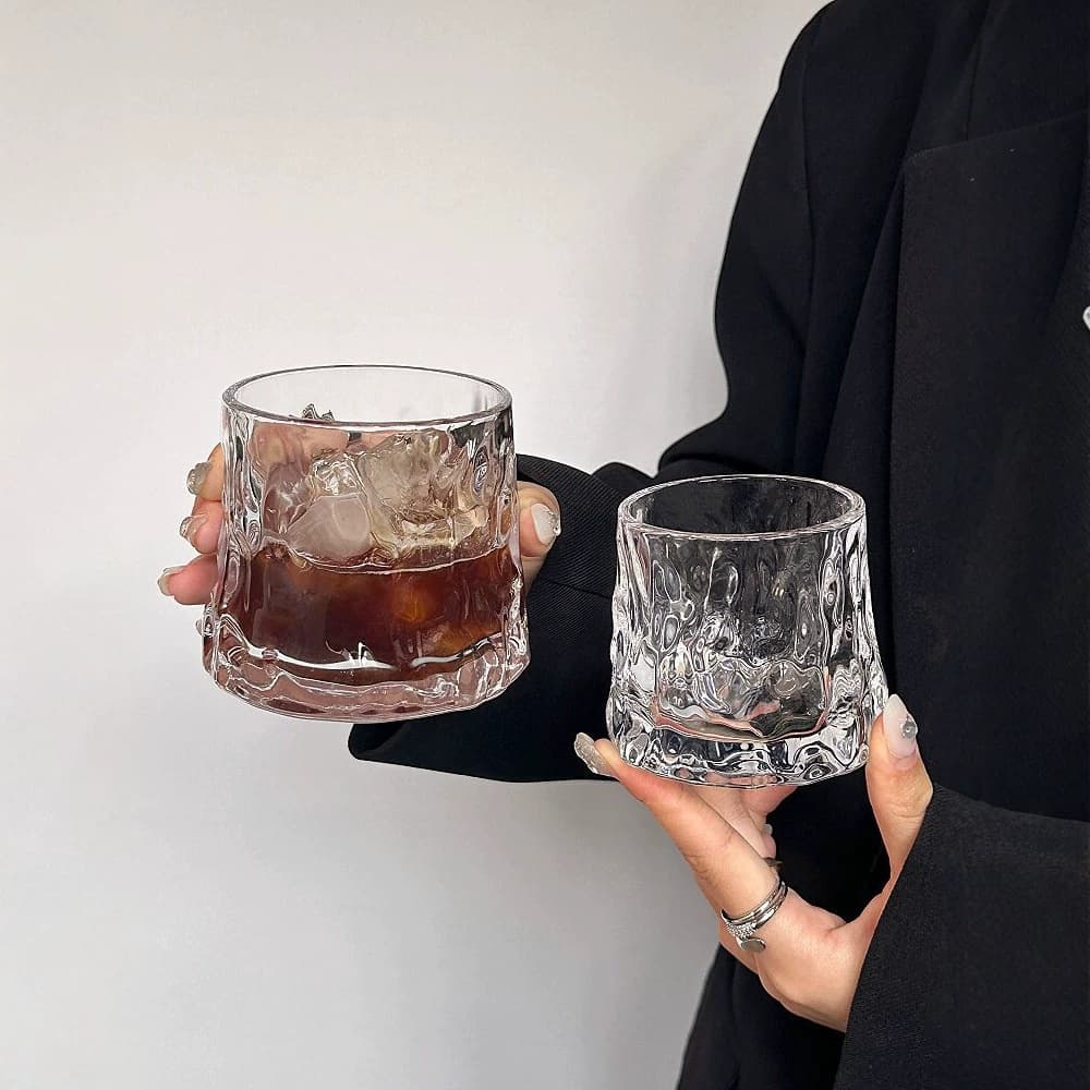 Vintage Ins Style Glass Cup for Espresso, Americano, Latte, Affogato, Coffee, Cold Brew, and Beverages