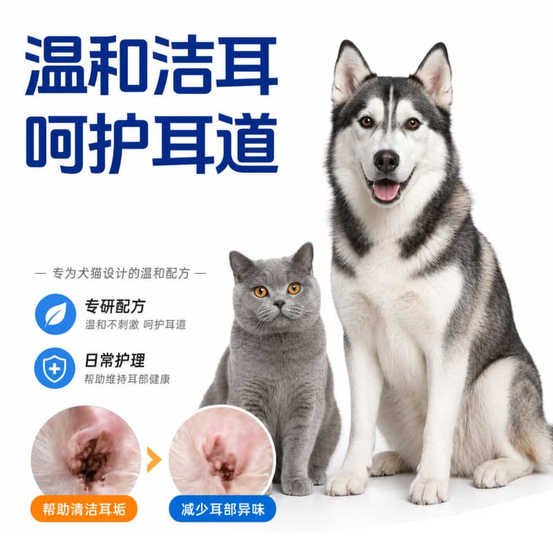 Pet Ear Drops for Ear Mites, Fungus, Cleaning, and Ear Care for Dogs and Cats