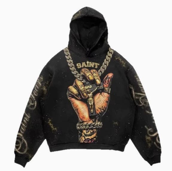 E-commerce Export New Hoodie Sweatshirt Pullover Autumn Winter Dark Style Men's 3D Print Sweatshirt Versatile Top