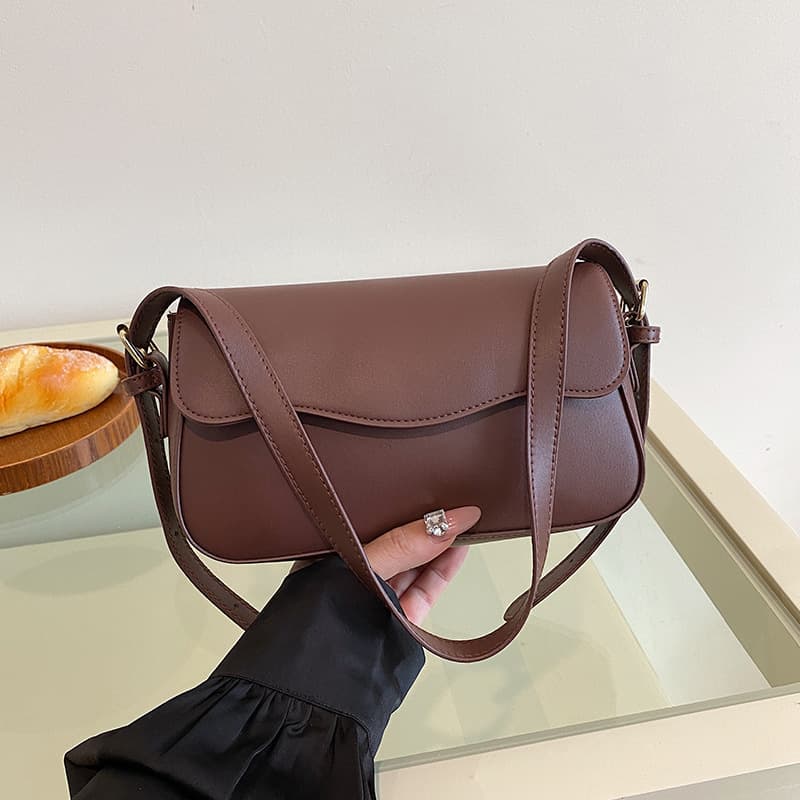 Women's Chic One-Shoulder Mini Bag 2026 New Trendy Fashion Handbag Textured Crossbody Bag Minimalist Niche Design Underarm Bag