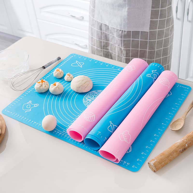 Wholesale Large Extra Thick Graduated Silicone Mat Baking Kneading Dough Mat High Temperature Resistant Heat Insulation Dough Mixing Mat