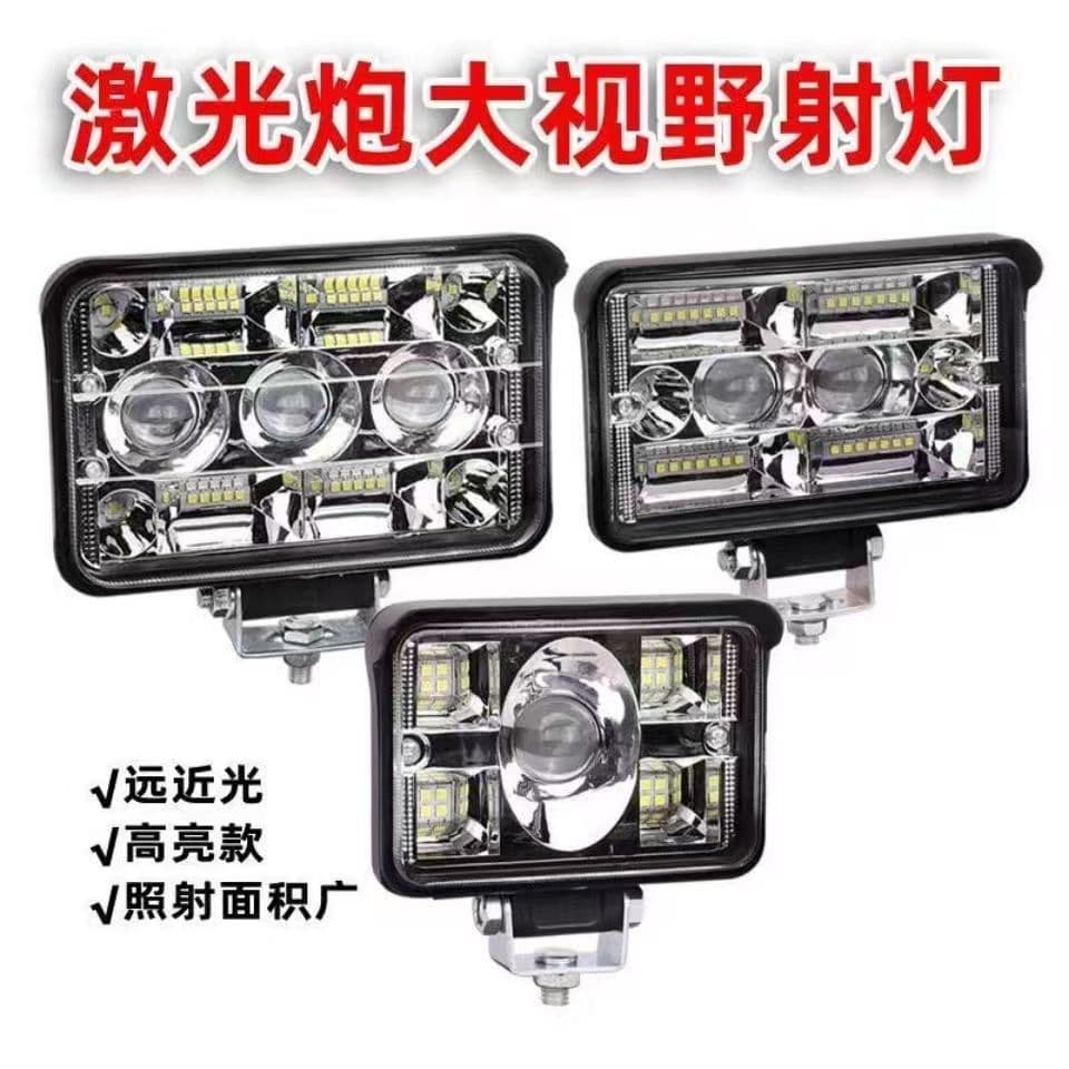 Cross-border LED Spotlight Truck Agricultural Vehicle Off-Road Vehicle Engineering Vehicle Modification Light Laser Monitor Light Front Bumper Light 12V 24V