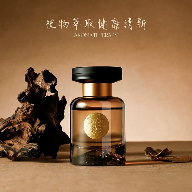 Ebony and Sandalwood Premium Car Air Freshener Long-lasting Odor Removal Diffuser Fresh Air Cup Holder Fragrance Ornament