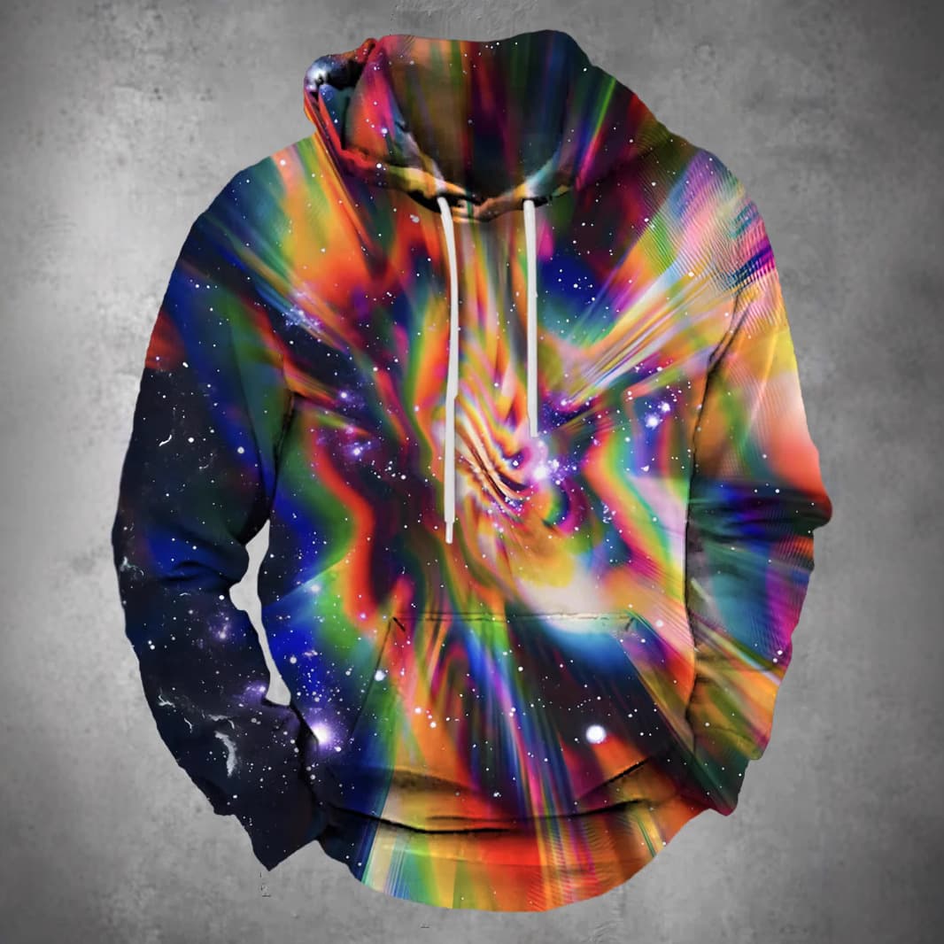 2025 Spring/Autumn New Casual Versatile Fashion Print Loose Fit Hoodie for Men