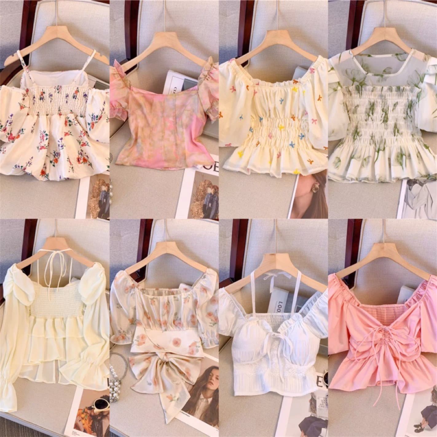 2025 Summer New Chiffon Blouse Women Short Sleeve Top Pretty Girl Korean Style Women's Fashion Hot Trend Ins Style