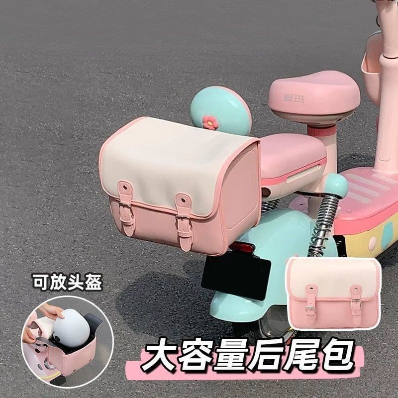 Electric Scooter Trunk Hanging Bag Suitable for Yade Aima Luyuan Rear Seat Storage Pouch E-bike Back Rear A23