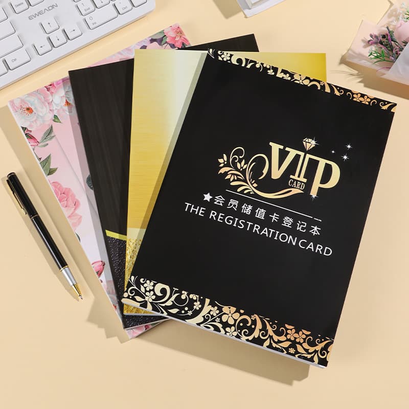 24 customer files, VIP members, customer consumption register, information record notebook, VIP file