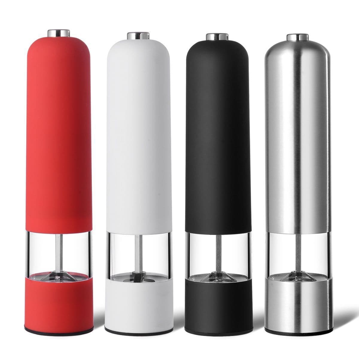 Smooth Surface Pepper Grinder - Essential for Pan-Seared Steak Seasoning, Electric Cross-border Sea Salt Grinder