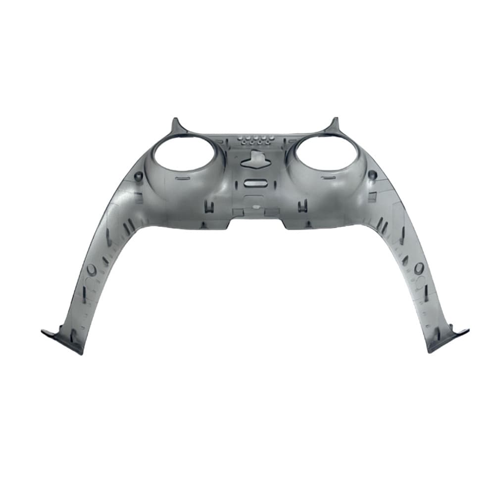 PS5 Controller Shell Transparent Black Replacement Shell PS5 Controller DIY Shell Replacement with Tools High-Transparency Protective Cap Full Set of Buttons