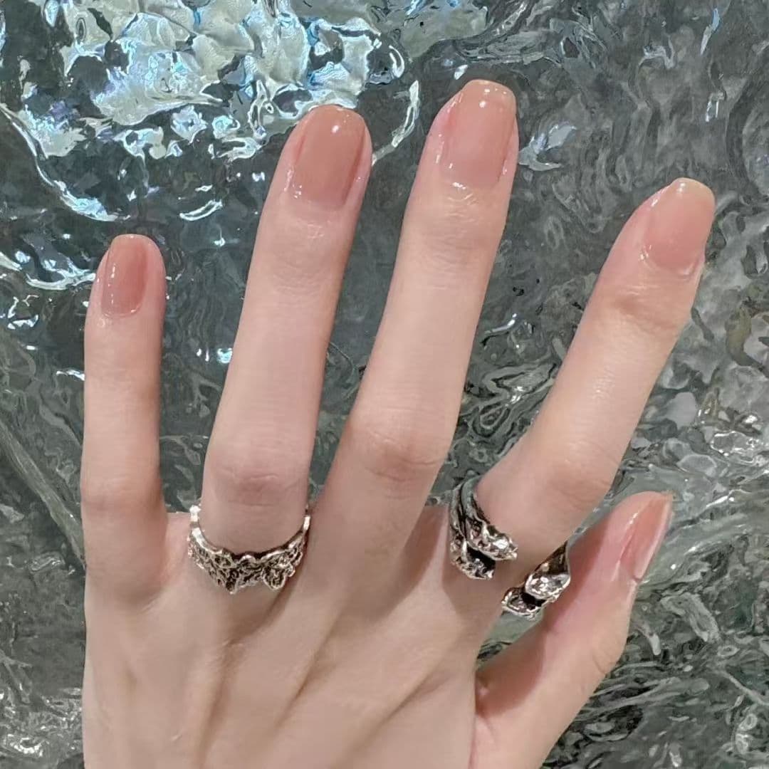 [Tearable and odor-free] Water-based nail polish, no-bake, peelable, nude color, whitening, Internet celebrity student commuter manicure