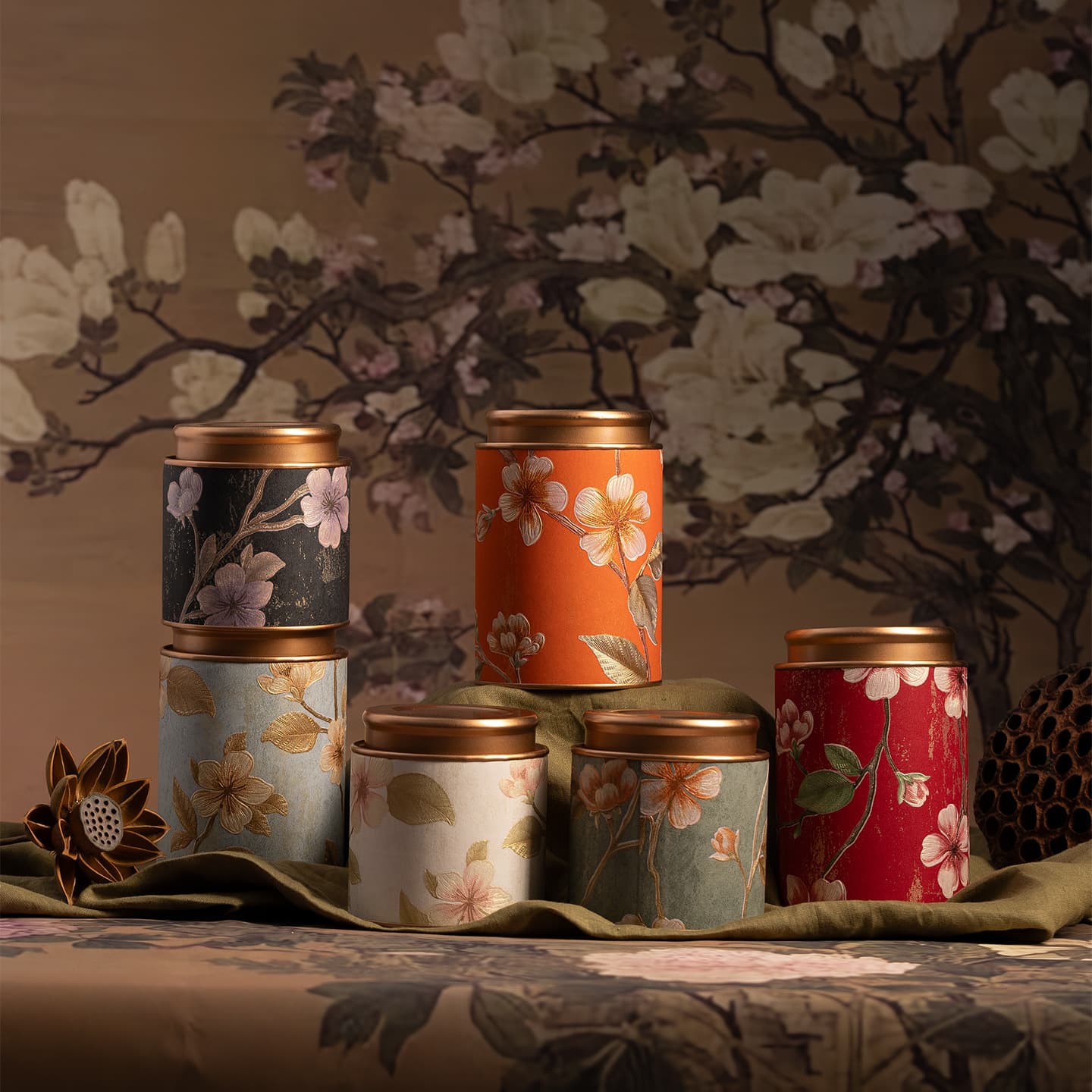 Premium Tea Canister High-End Storage Tea Box Sealed Jar for Scented Tea Black Tea Green Tea White Tea Elegant Packaging Gift Box