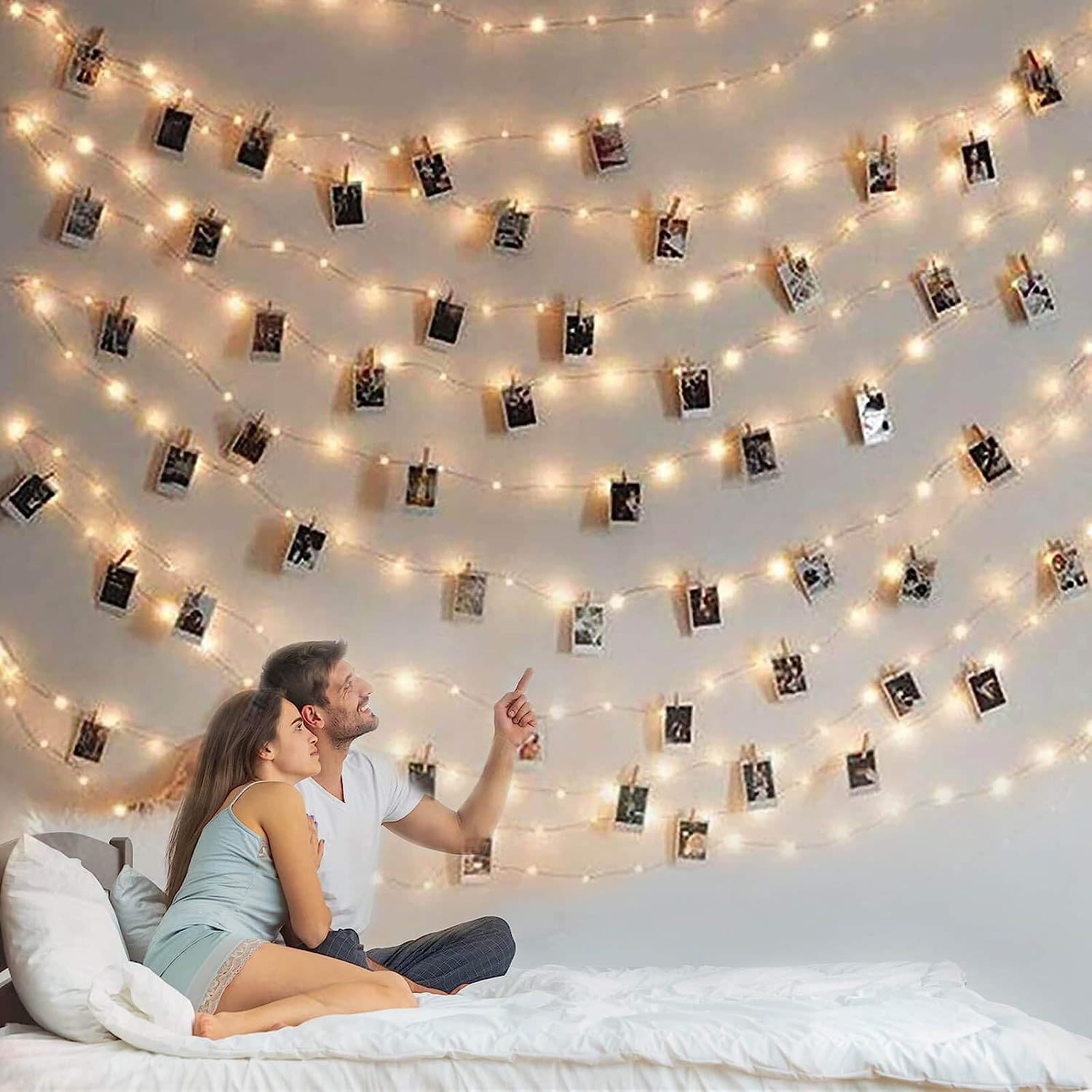 Cross-border Led Warm Light Photo Frame Picture Clip String Lights Birthday Surprise Room Decoration Bedroom Decorative Lamp