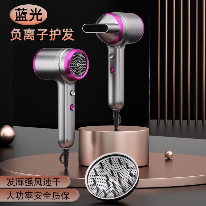 Trending Cross-Border Electric Hair Dryer for Home and Salon High Power Blow Dryer with Blue Light for Dormitory Hotel Factory Wholesale