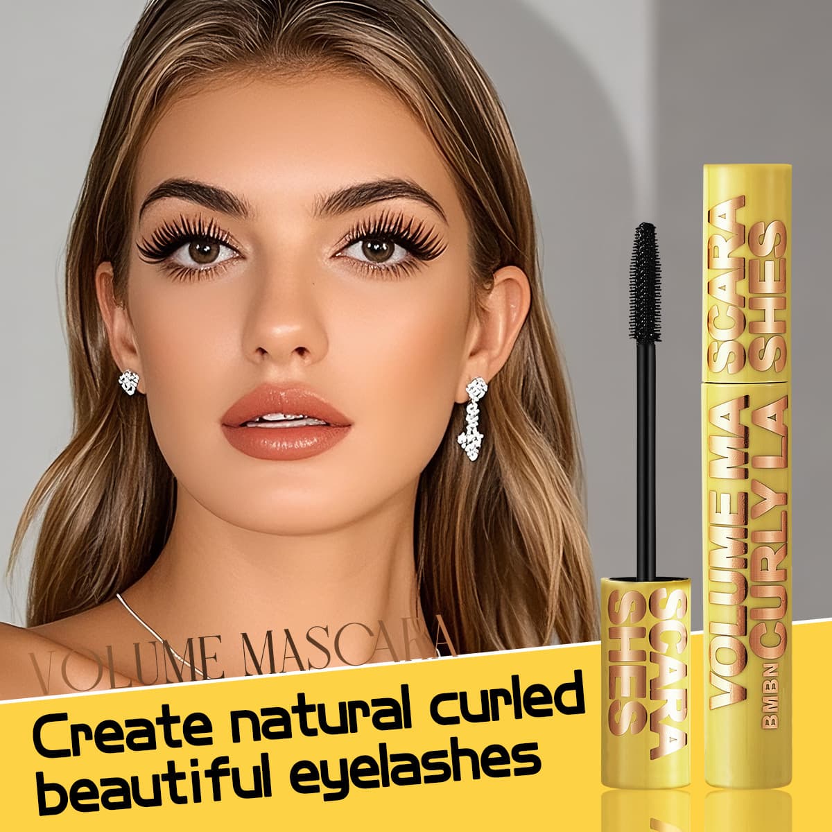 [Cross-border Exclusive] BMBN Mascara Lengthening Volumizing Natural Curl Waterproof Sweat-proof Smudge-proof Liquid