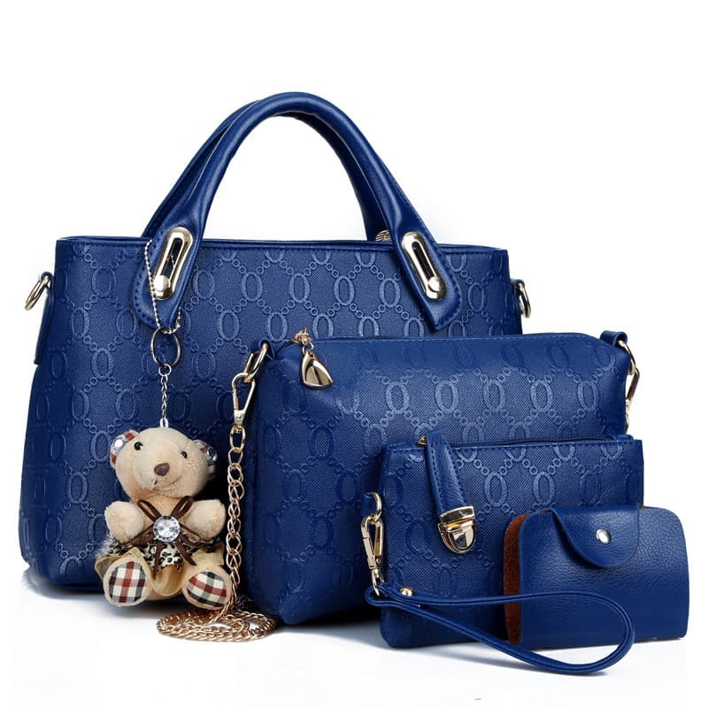 Women's Bag 2024 New Autumn Winter Fashion Women's Bag Trendy Four-Piece Large Bag Handbag Shoulder Crossbody Mother and Child