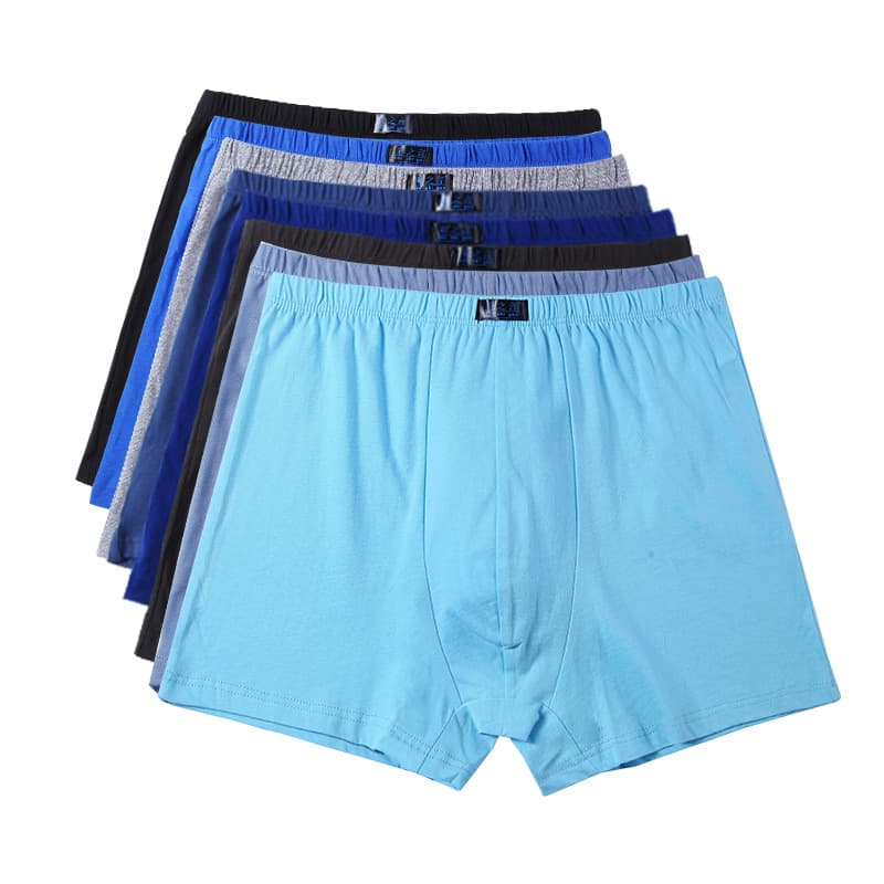 Men's High-Waisted Cotton Underpants Middle-Aged Elderly Loose-Fit Breathable Shorts Wholesale