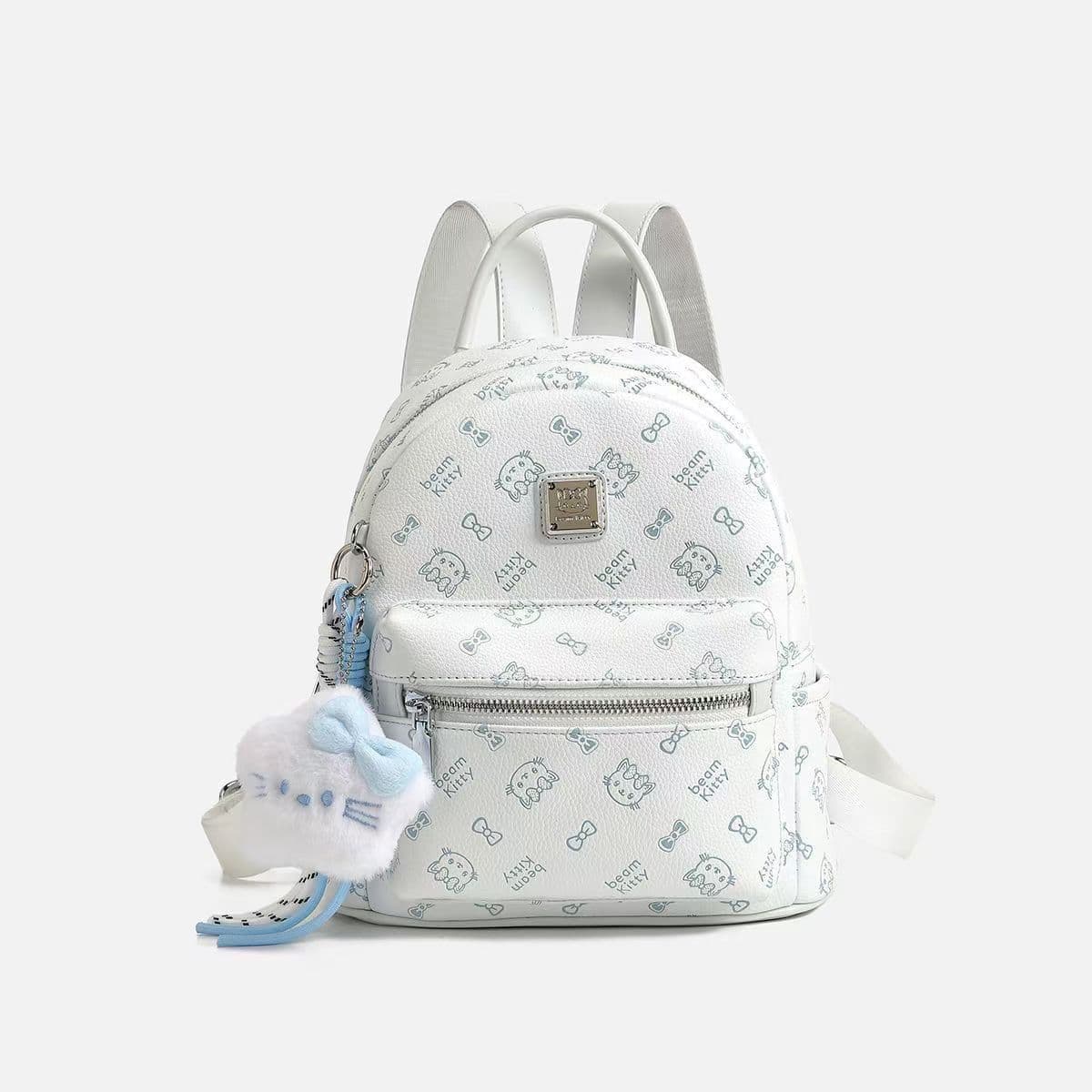 Cartoon cat bag, women's bag, 2025 new style, cartoon print backpack, lightweight travel backpack for college students.