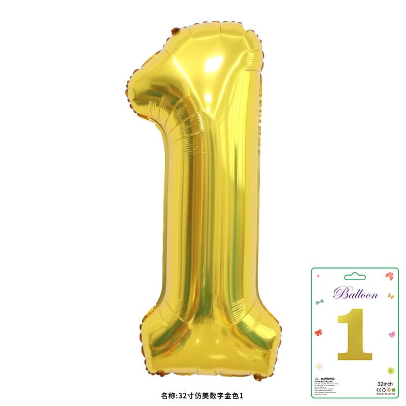 Exquisite Card-packed 32-inch Numbers, Cross-border Amazon Independent Packaging Wholesale