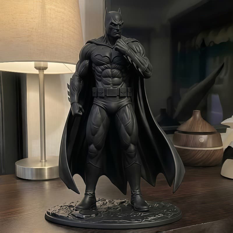 Cross-border New Product 3D Printed Dark Knight Batman Statue Figure Model Desktop Action Figure Ornament Hot Toy