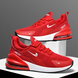 Cross-border Men's Summer Mesh Sports Shoes Air Cushion Shock-Absorbing Running Shoes Korean Couple Shoes Student Trendy Shoes