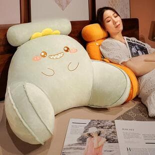 Bed Headrest Soft Backrest Pillow Lumbar Support Cushion Sofa Throw Pillow Office Large Backrest Tatami Bed Children Reading Pillow for Women