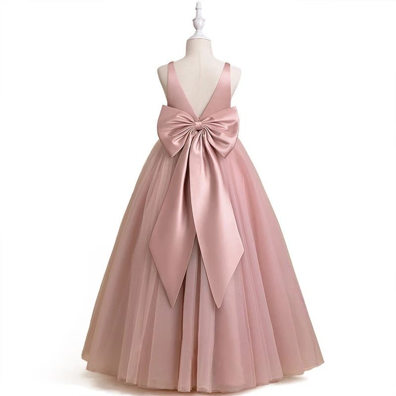 Children's Formal Dress Sleeveless Tulle Birthday Performance Tutu Dress for Girls, Suitable for Cross-Border E-commerce in Europe and America