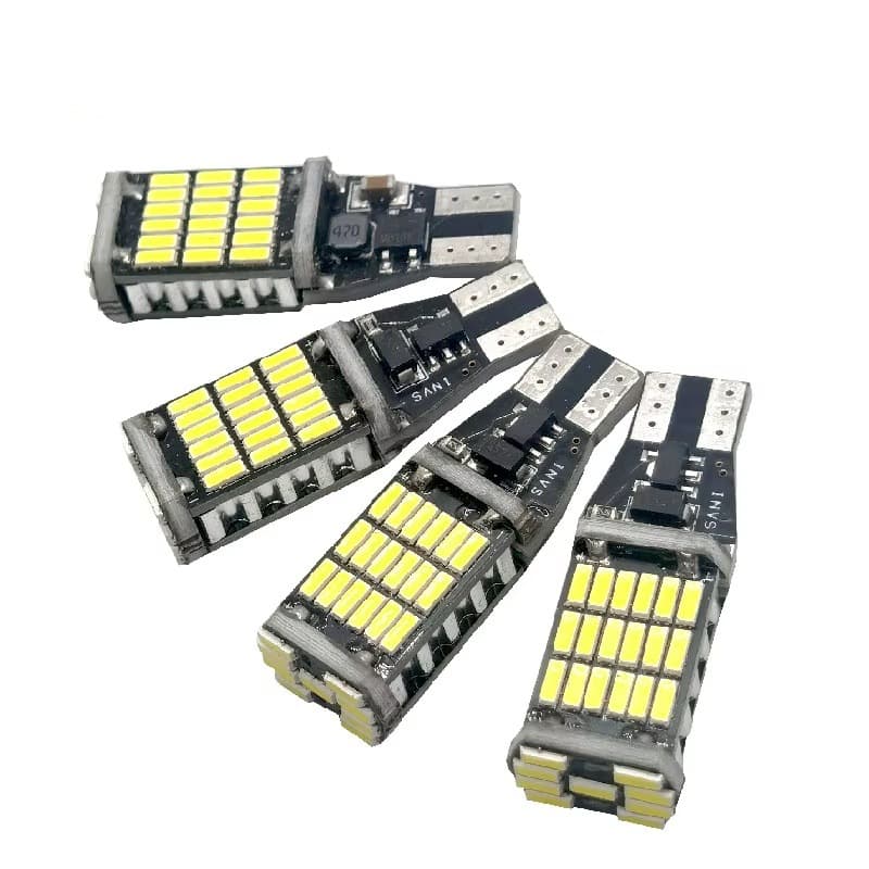 Car LED reversing light T15 4014 45SMD decoded high-bright tail light turn signal motorcycle small light