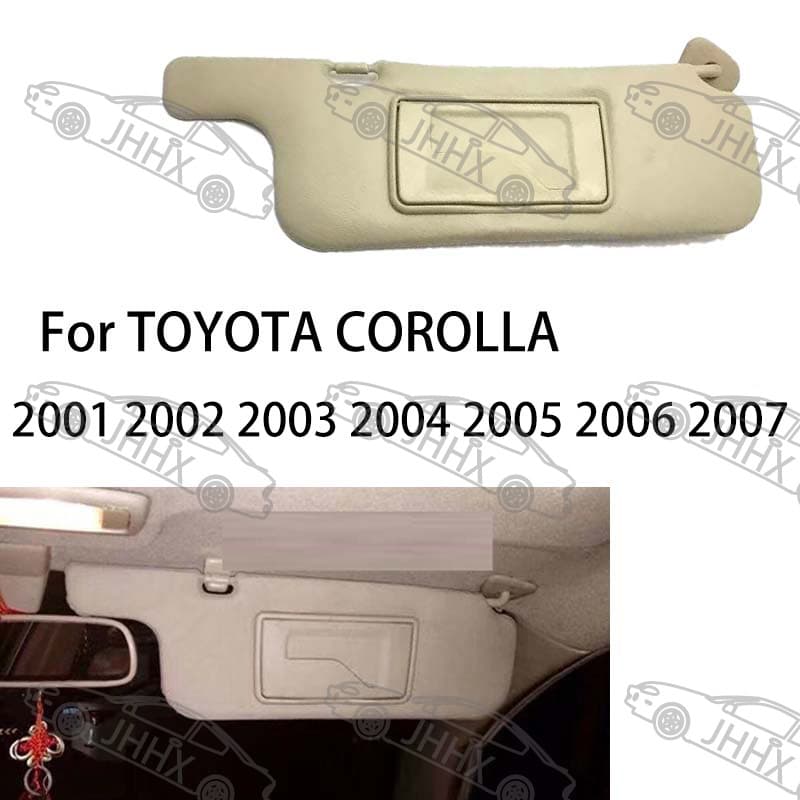 COROLLA 2003 2004 2005-2007 Sun Visor with Vanity Mirror Front Sunshade Beige