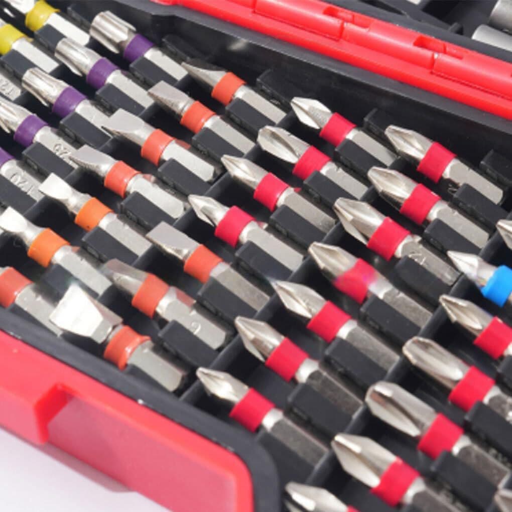 83-piece rainbow bit sleeve magic box electric screwdriver bit set hand electric drill driver head S2 material